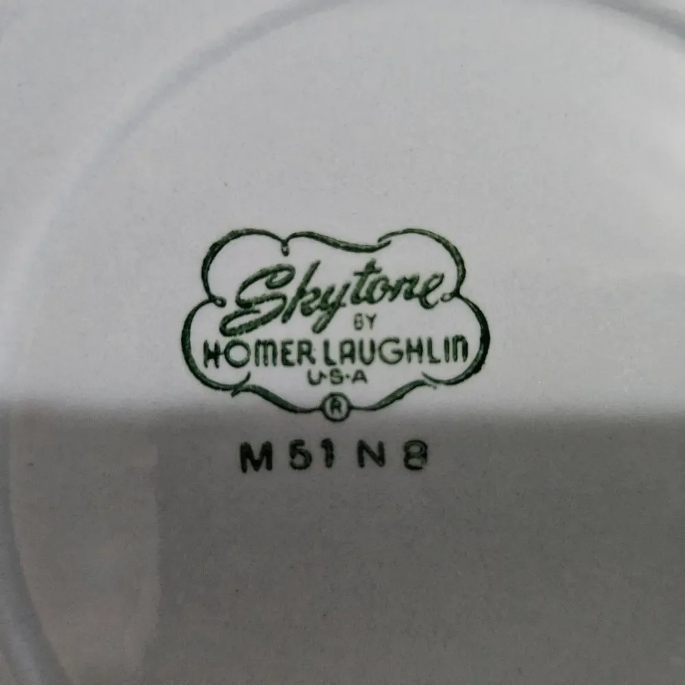 Homer Laughlin Skytone White Bread Dessert Plate 6.5